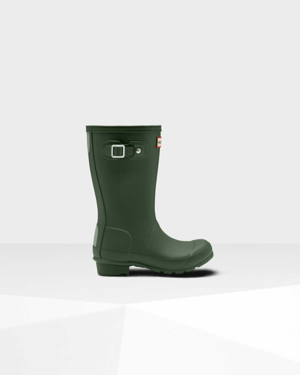 Hunter Original Big Kids Rain Boots NZ-41647F Green